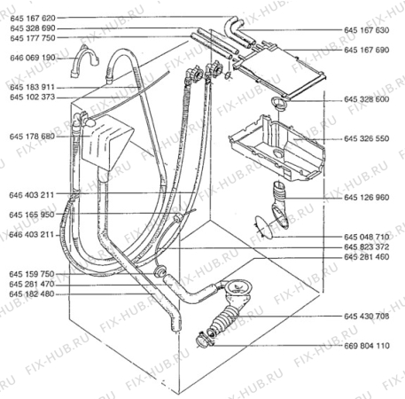 Взрыв-схема стиральной машины Aeg LAV50400 - Схема узла Hydraulic System 272