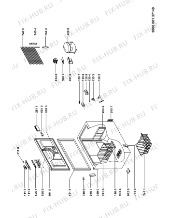 Схема №1 AFG 6647 DGT с изображением Дверца для холодильной камеры Whirlpool 481241610157