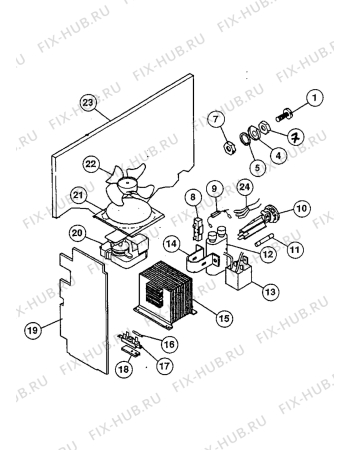 Взрыв-схема микроволновой печи Electrolux EMC2600 - Схема узла Electrical equipment