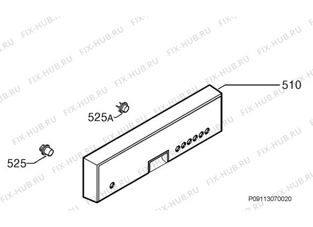 Взрыв-схема посудомоечной машины Rex Electrolux ESI46501XR - Схема узла Command panel 037