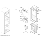 Схема №3 KG39FP71 с изображением Дверь для холодильной камеры Siemens 00247455