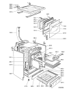 Схема №1 ACM 349 WH с изображением Дверца для духового шкафа Whirlpool 481245058577