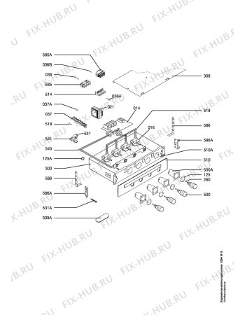 Схема №1 S8100-W с изображением Крышка для плиты (духовки) Aeg 8996613283630