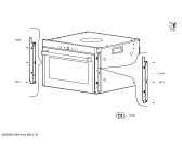 Схема №3 HB33D8Z1C с изображением Кронштейн для плиты (духовки) Siemens 00621017