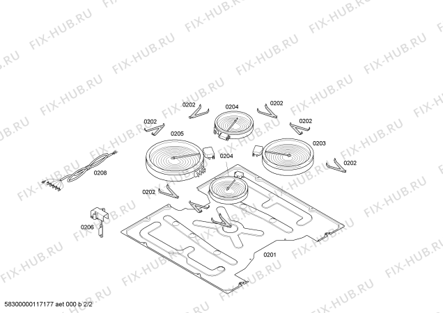 Схема №1 PKE691Q02E с изображением Стеклокерамика для плиты (духовки) Bosch 00476831