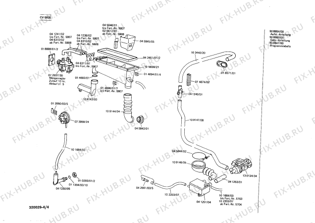 Схема №2 CV0825 с изображением Терморегулятор для стиралки Siemens 00073964