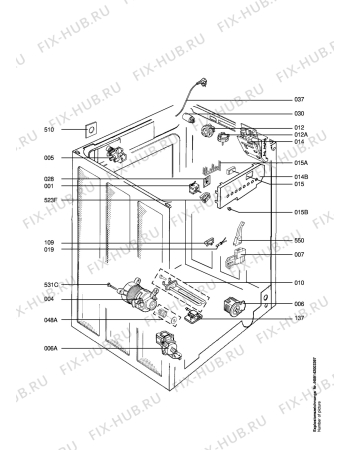 Взрыв-схема стиральной машины Privileg 000678_20524 - Схема узла Electrical equipment 268