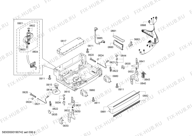 Схема №3 SMS58N78IL ActiveWater 6,5l, Made in Germany, Serie6 с изображением Краткая инструкция для посудомойки Bosch 18024602