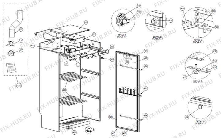 Взрыв-схема сушильного шкафа Asko DC7583W (429992) - Схема узла 03