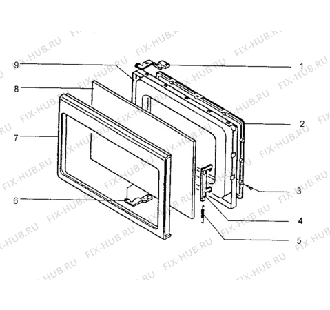 Схема №1 MC DUO 32 TGS- D/GB с изображением Дверь для микроволновки Aeg 8996619175715