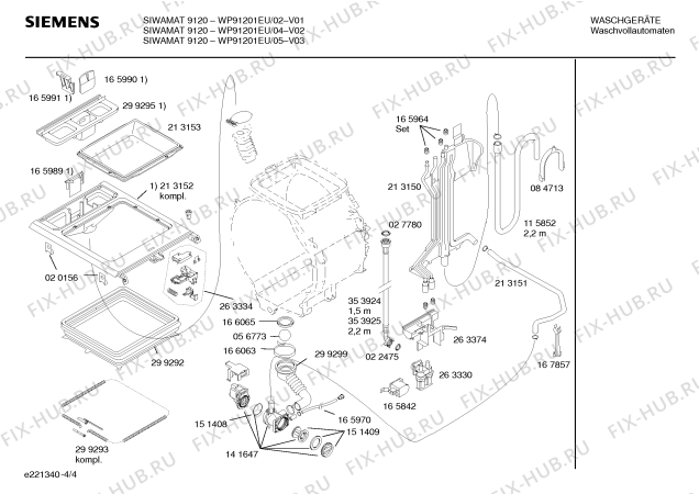 Схема №3 WP91201EU SIWAMAT 9120 с изображением Вкладыш в панель для стиралки Siemens 00352883