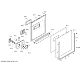 Схема №3 3VE352BD с изображением Передняя панель для электропосудомоечной машины Bosch 00661998