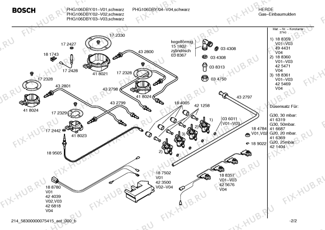 Схема №1 HL62054 Siemens с изображением Ручка управления духовкой для плиты (духовки) Bosch 00418180