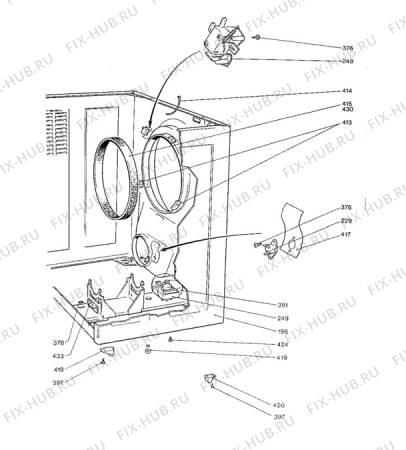 Взрыв-схема стиральной машины Tricity Bendix TM350 - Схема узла Functional parts