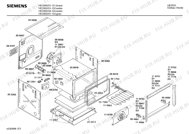 Схема №1 HE3300 с изображением Стеклянная полка для духового шкафа Siemens 00204272
