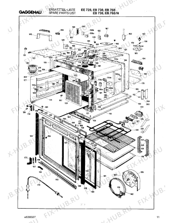 Схема №6 EB738100 с изображением Решетка для плиты (духовки) Bosch 00292351