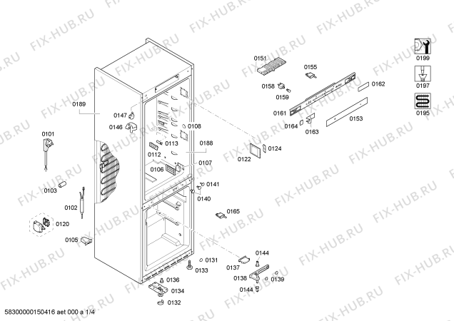 Схема №3 K5871X3 с изображением Дверь для холодильной камеры Bosch 00248623