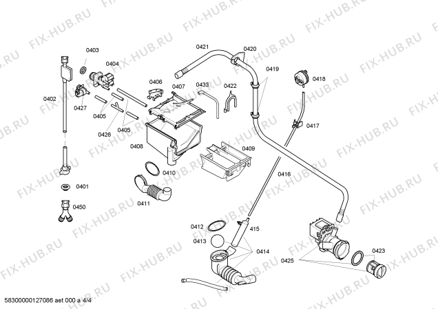 Схема №1 WAE24410FF с изображением Панель управления для стиралки Bosch 00669680