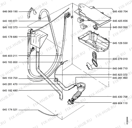 Взрыв-схема стиральной машины Aeg LAV6465W - Схема узла Section 6