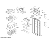 Схема №2 KDN45X03AU с изображением Вкладыш в панель для холодильной камеры Bosch 00670645