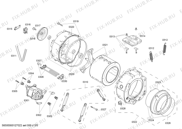 Схема №1 WM14S7B0EU S14.7B с изображением Крышка для стиралки Siemens 00479466