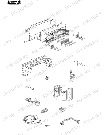 Схема №3 DE602EPS с изображением Обшивка для плиты (духовки) DELONGHI 51AF303SH