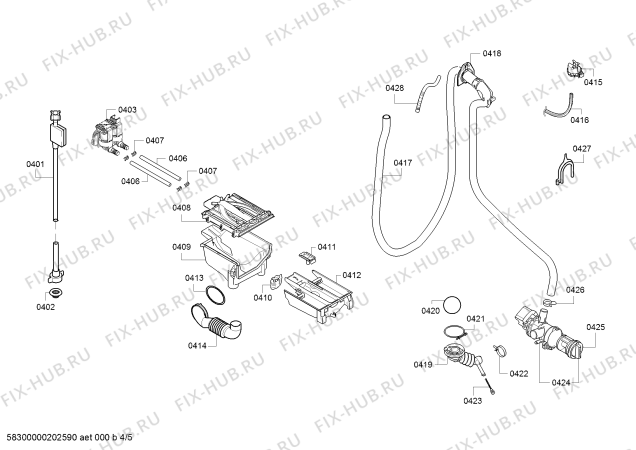 Схема №2 WAT20437IT с изображением Панель управления для стиралки Bosch 11025578