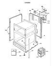 Схема №2 X155ES (F032829) с изображением Дверца для духового шкафа Indesit C00228902