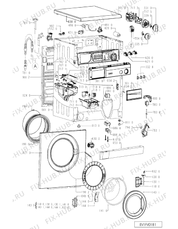 Схема №2 AWV 424/1 с изображением Декоративная панель для стиралки Whirlpool 481245213832