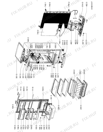 Схема №1 WRF 40 с изображением Уплотнитель (прокладка) для холодильной камеры Whirlpool 481246818246