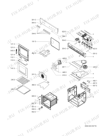 Схема №1 AKP311/WH с изображением Обшивка для электропечи Whirlpool 481245248554