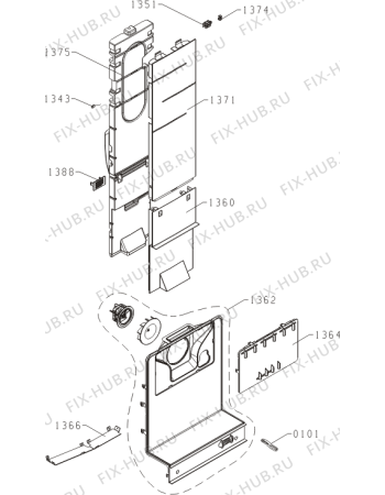 Взрыв-схема холодильника Upo NRF5601 (419678, HZF3369A) - Схема узла 03