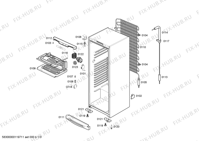 Схема №2 RSG305026N с изображением Дверь для холодильной камеры Bosch 00244886