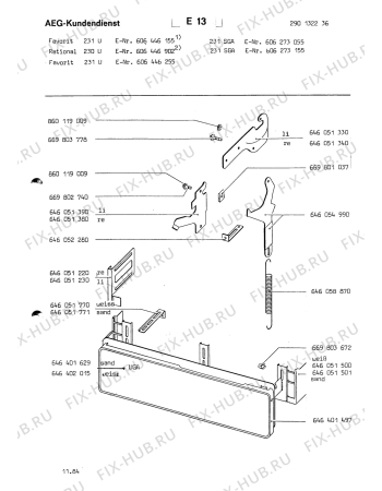 Взрыв-схема посудомоечной машины Aeg ELECTRONIC 231 U - Схема узла Section1
