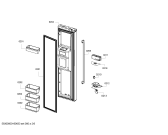 Схема №2 KAD80A404 Side by side с изображением Задняя стенка для холодильника Bosch 00774369