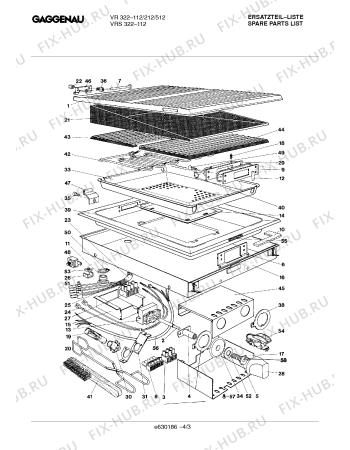 Схема №2 VR322112 с изображением Корпус для плиты (духовки) Bosch 00210810