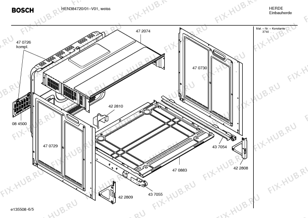 Схема №3 HBN780760 с изображением Ручка двери для духового шкафа Bosch 00438197