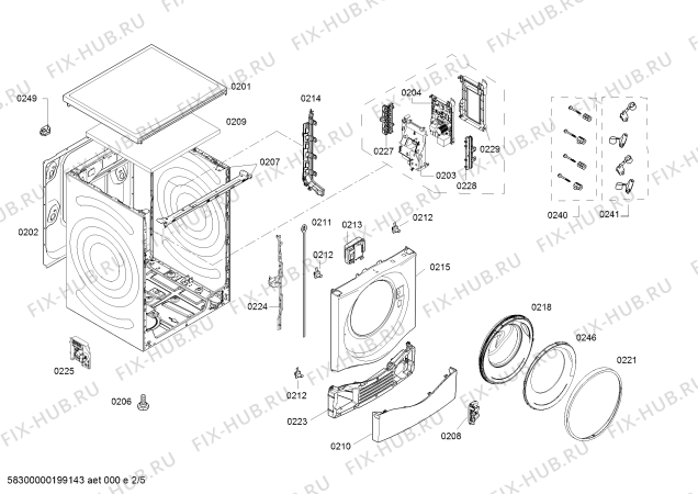 Схема №2 WAU286690W с изображением Панель управления для стиралки Bosch 11016634