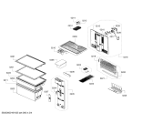 Схема №3 BD2064W2VN с изображением Контейнер для холодильной камеры Bosch 00687978