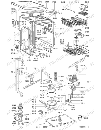 Схема №1 ADP 6610 WH с изображением Панель для посудомойки Whirlpool 481245372621