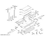 Схема №1 S36IT70NNP с изображением Крышка для холодильной камеры Siemens 00609532