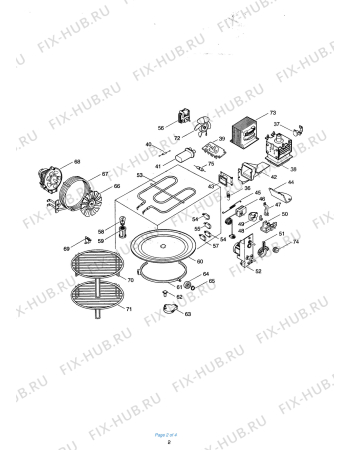 Схема №2 MW440F MARRONE BRAUN с изображением Пружина для микроволновой печи DELONGHI 611874