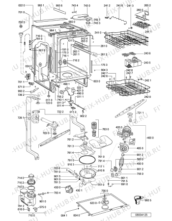 Схема №1 ADP 7410 WH с изображением Панель для посудомоечной машины Whirlpool 481245372703