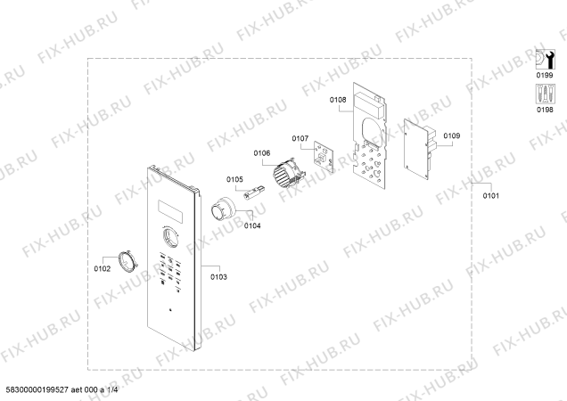 Схема №1 VP62G0160 с изображением Внешняя дверь для свч печи Bosch 11026602