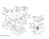 Схема №3 HBA78A750F с изображением Модуль управления, запрограммированный для плиты (духовки) Bosch 00700449