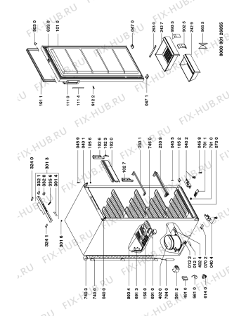 Схема №1 GKMC 2047/0 с изображением Дверца для холодильника Whirlpool 481931039724