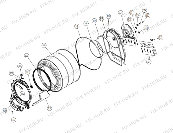 Схема №3 Com 110V (vent)   -White (178140, TDC33) с изображением Наставление для стиральной машины Gorenje 266429
