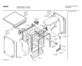 Схема №4 SGS57E02GB с изображением Передняя панель для электропосудомоечной машины Bosch 00439496