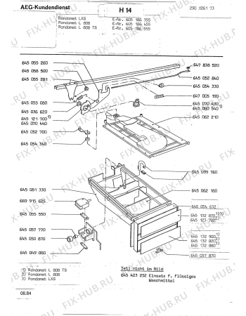 Взрыв-схема посудомоечной машины Rondo (N Rn) RONDOMAT L 808 TS - Схема узла Section8