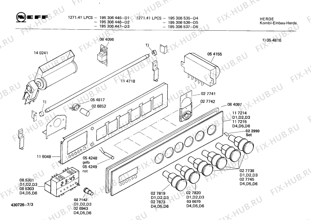 Схема №4 E3132W0 JOKER 335 CLOU с изображением Крышка для духового шкафа Bosch 00114247